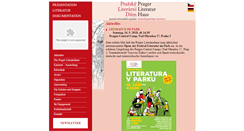 Desktop Screenshot of prager-literaturhaus.com