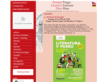 Tablet Screenshot of prager-literaturhaus.com